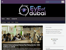 Tablet Screenshot of eyeofdubai.com